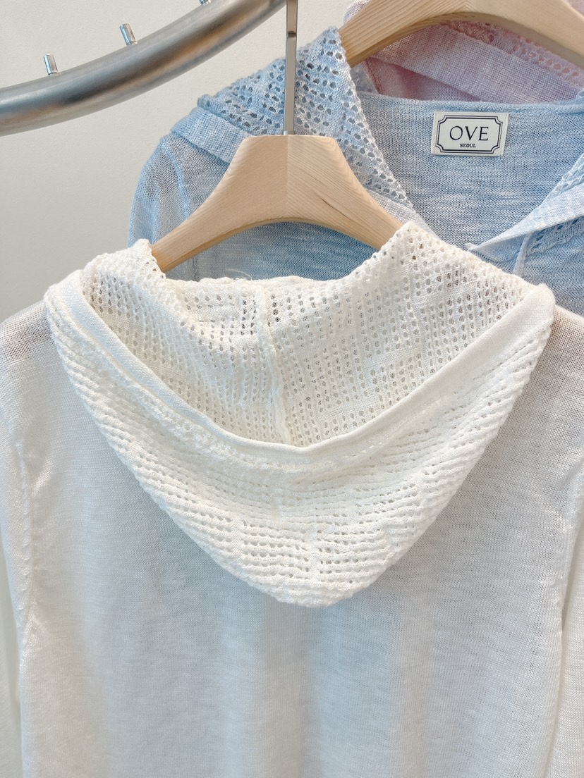 OVE韓國東大門代購女裝新款26春夏休閑人氣職業針織衫連帽衫OVE針織衫