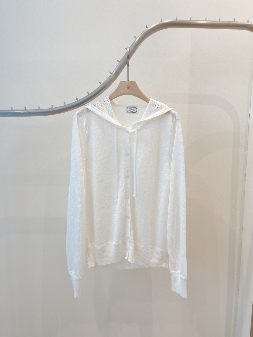 OVE韓國東大門代購女裝新款26春夏休閑人氣職業針織衫連帽衫OVE針織衫圖色1