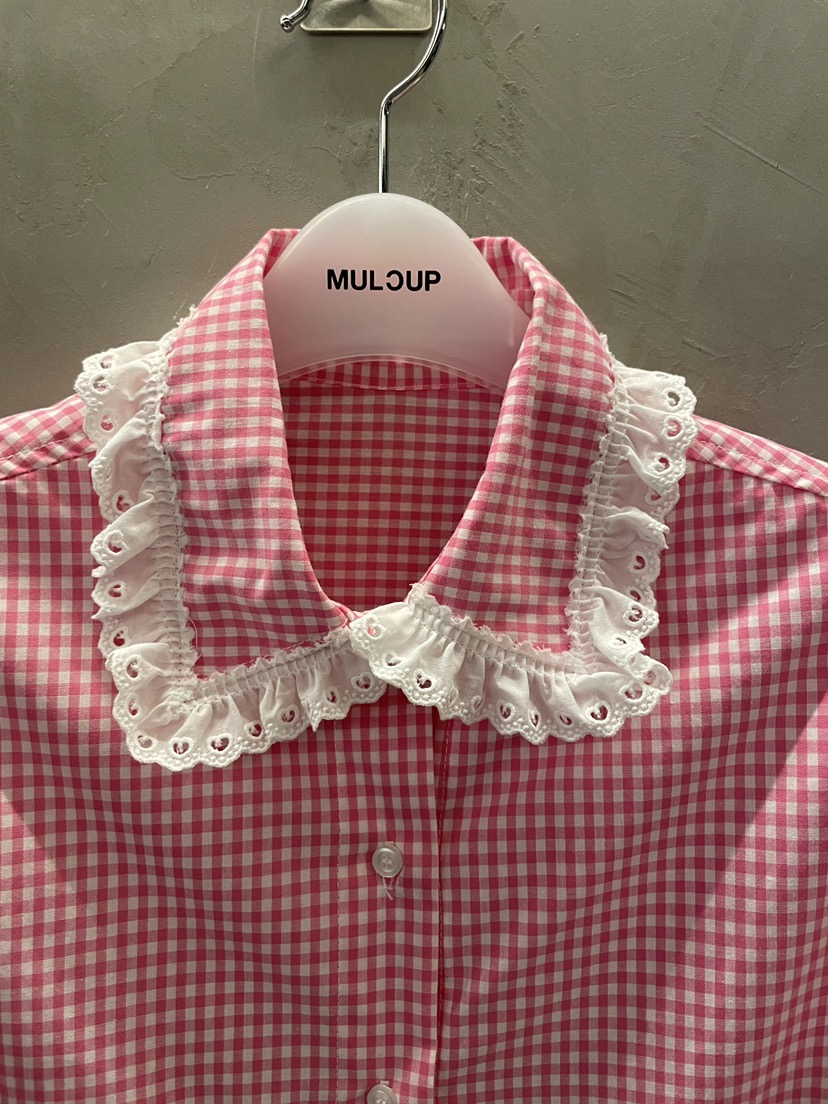MULCUP韓國直郵實拍女裝新品推薦人氣職業休閑襯衫蕾絲衫MULCUP襯衫/蕾絲衫