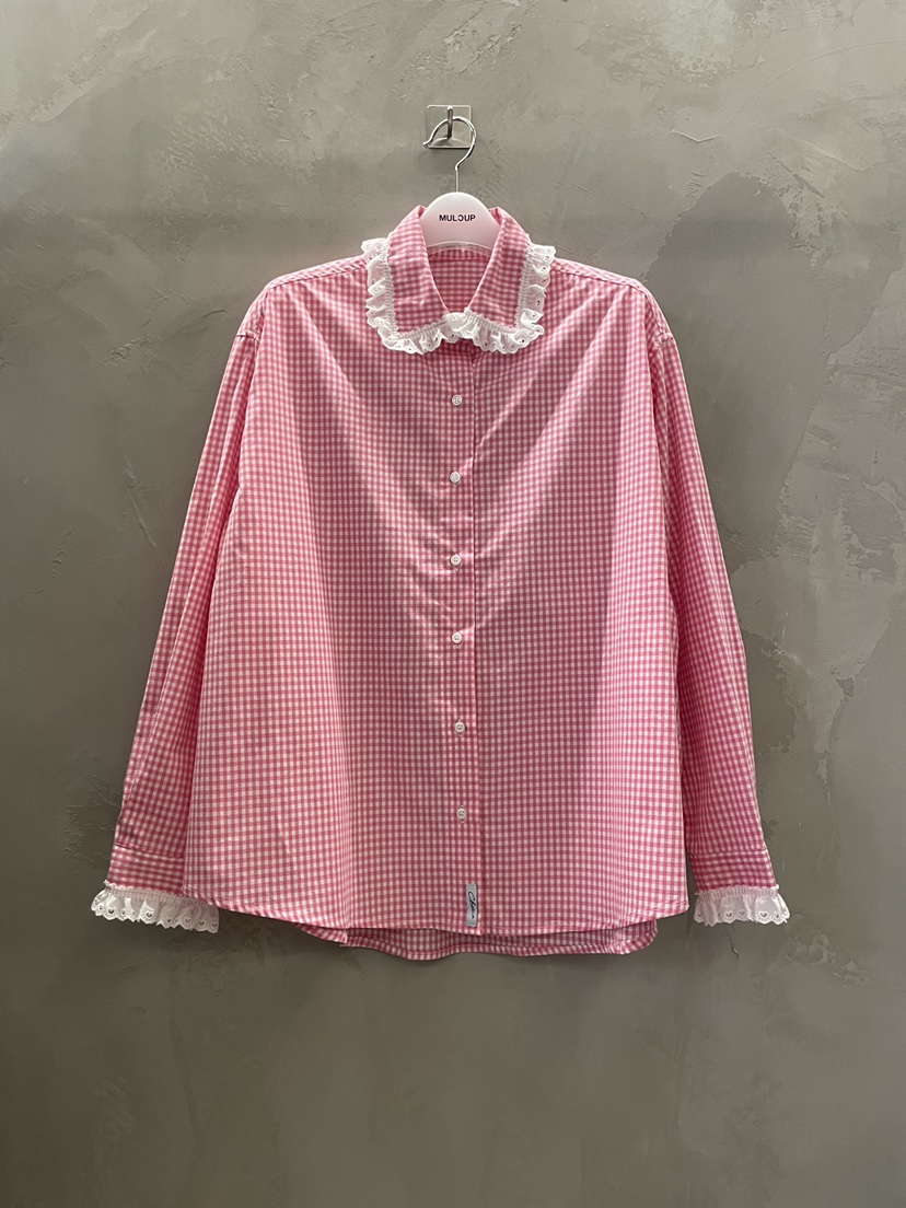 MULCUP韓國直郵實拍女裝新品推薦人氣職業休閑襯衫蕾絲衫MULCUP襯衫/蕾絲衫圖色2