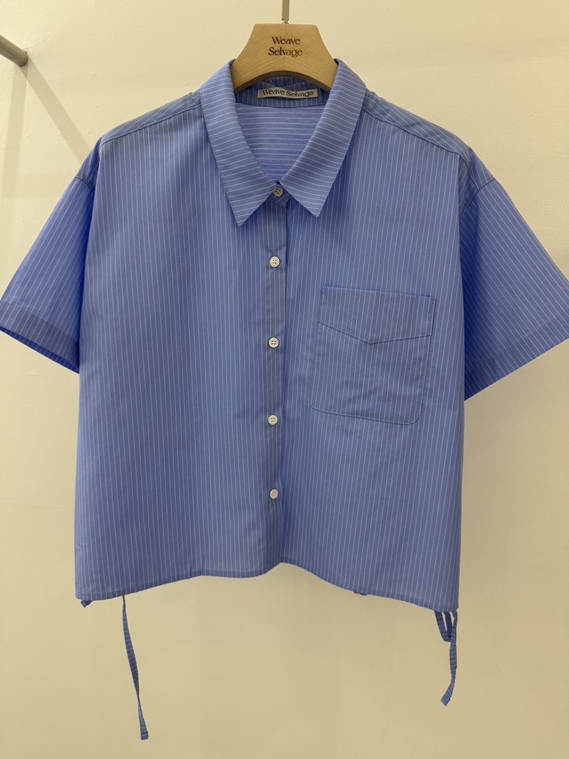 WEAUE SELVAGE韓國直郵女裝新款熱賣時尚休閑襯衫蕾絲衫Weave Selvage襯衫/蕾絲衫圖色1