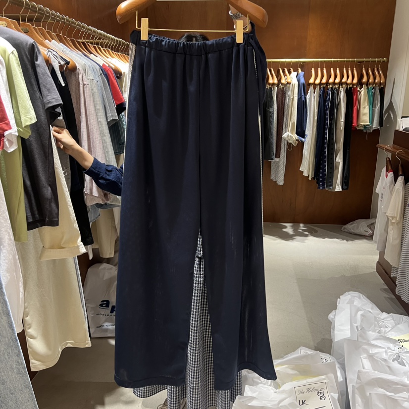 HEBON韓國直郵女士新款26春夏時尚推薦熱賣休閑休閑褲蕾絲HEBON休閑褲圖色2