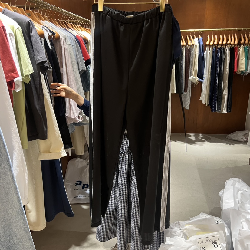 HEBON韓國直郵女士新款26春夏時尚推薦熱賣休閑休閑褲蕾絲HEBON休閑褲圖色3