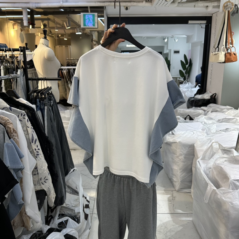 空韓國直郵女裝新品推薦時尚休閑熱賣人氣26春夏職業T恤空T恤