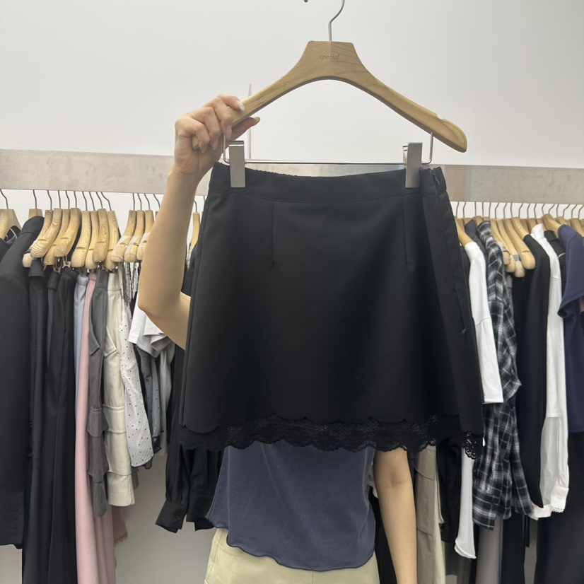 SPECIAL韓國東大門代購女裝新款職業推薦時尚26春夏熱賣短裙SPECIAL短裙圖色2黑色