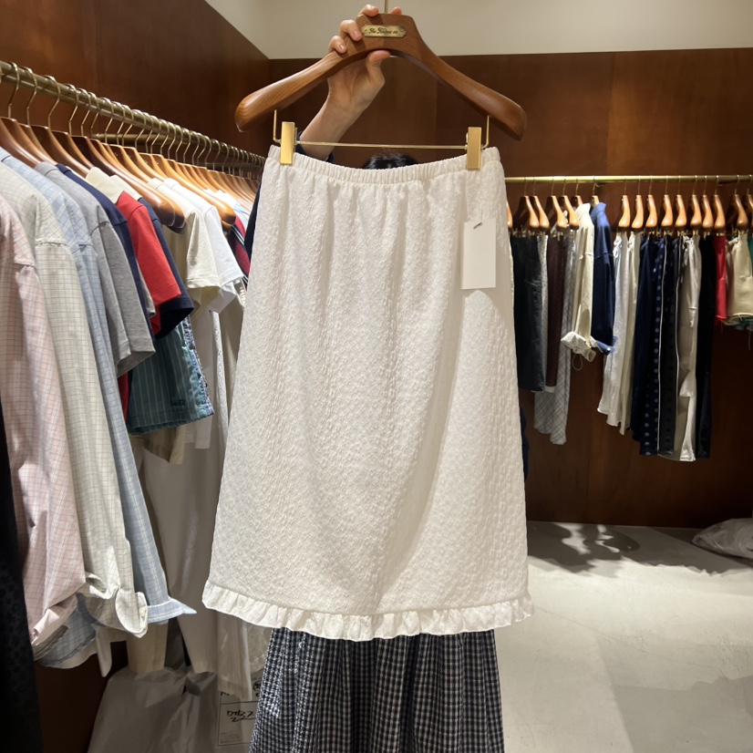 HEBON韓國東大門代購女士新品26春夏熱賣休閑半身裙中短裙HEBON半身裙/中短裙圖色2