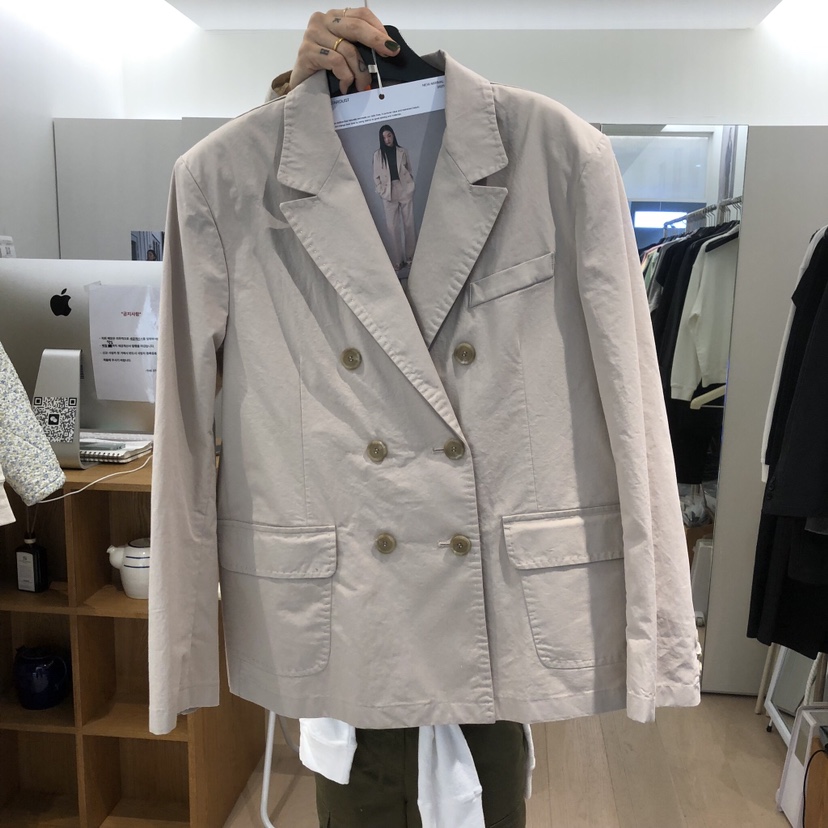 THE STARDUST韓國東大門代購女士新款26春夏職業夾克棉質THE STARDUST夾克圖色2