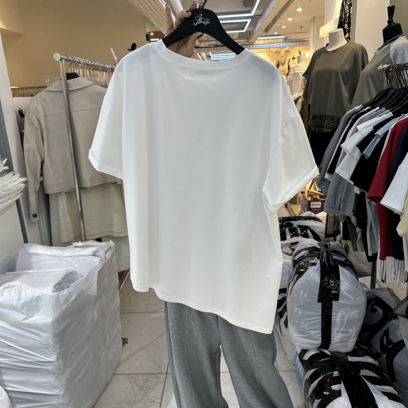 空韓國代購女士新款職業熱賣人氣推薦時尚26春夏休閑T恤拉鏈空T恤