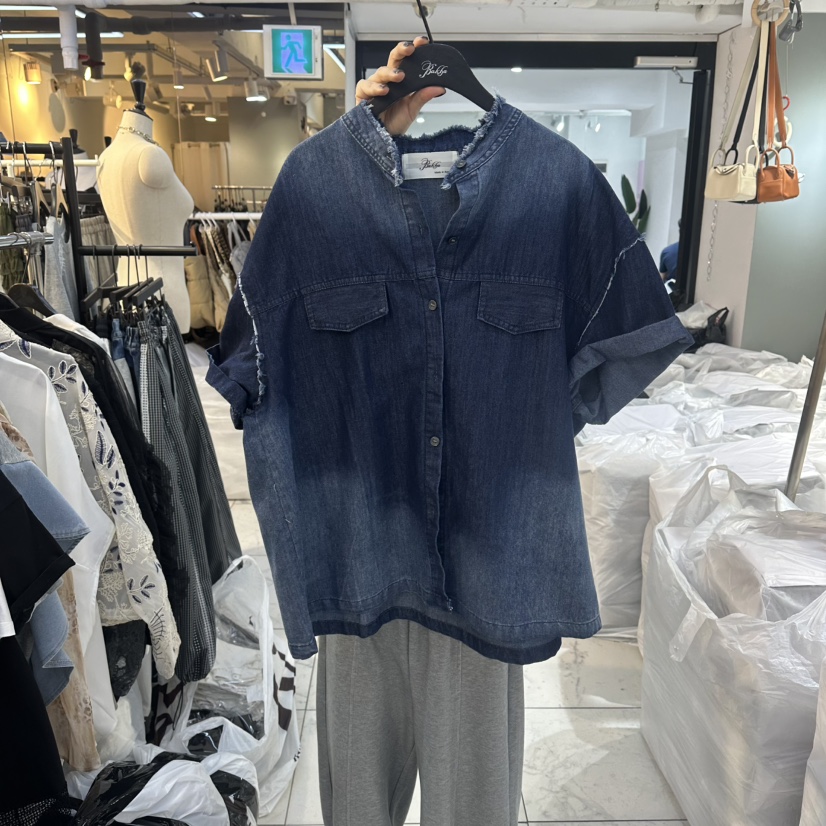 空韓國東大門直郵女士新款26春夏時尚熱賣推薦襯衫蕾絲衫空襯衫/蕾絲衫圖色1