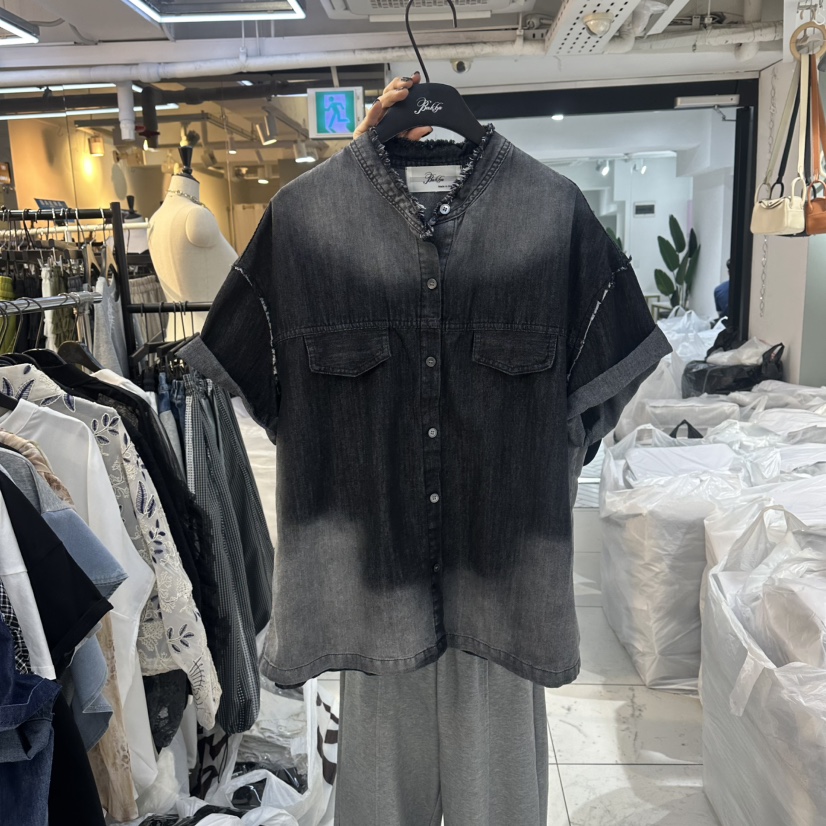 空韓國東大門直郵女士新款26春夏時尚熱賣推薦襯衫蕾絲衫空襯衫/蕾絲衫圖色2