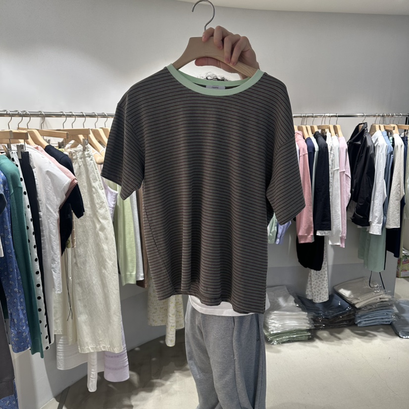 ROOM K-P韓國代購女裝新品時尚人氣推薦26春夏職業熱賣T恤roomkT恤圖色2