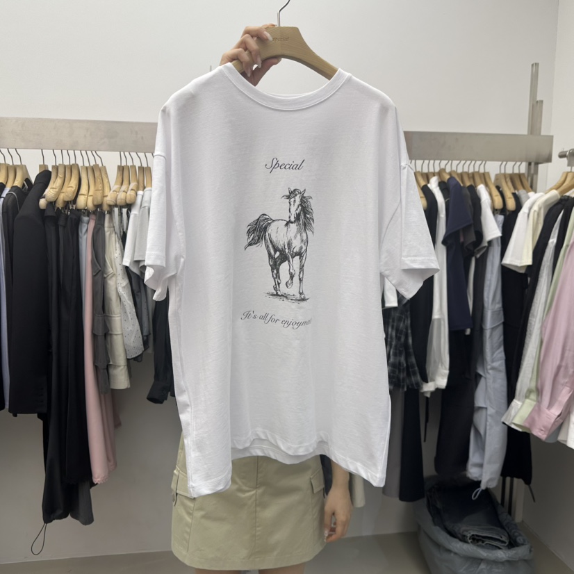 SPECIAL韓國直郵實拍女裝新款26春夏職業推薦時尚休閑T恤SPECIALT恤圖色1