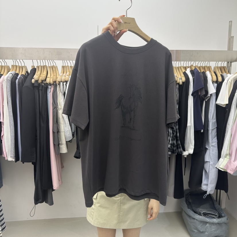 SPECIAL韓國直郵實拍女裝新款26春夏職業推薦時尚休閑T恤SPECIALT恤圖色2