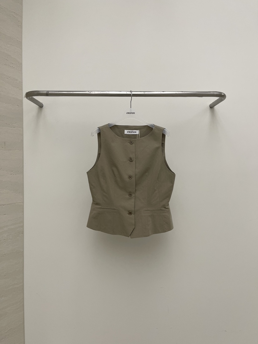 ATMOSPHERE韓國直郵實拍女裝新品26春夏職業人氣熱賣馬甲ATMOSPHERE/BLING馬甲圖色1