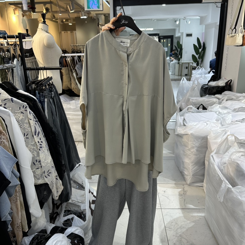 空韓國東大門直郵女裝新品熱賣職業人氣休閑推薦襯衫蕾絲衫空襯衫/蕾絲衫圖色2