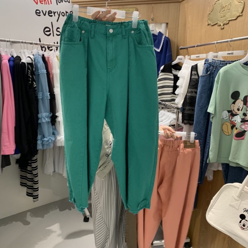 VENTI韓國直郵實拍女士新款人氣休閑推薦26春夏休閑褲褶裥紐扣VENTI休閑褲圖色3