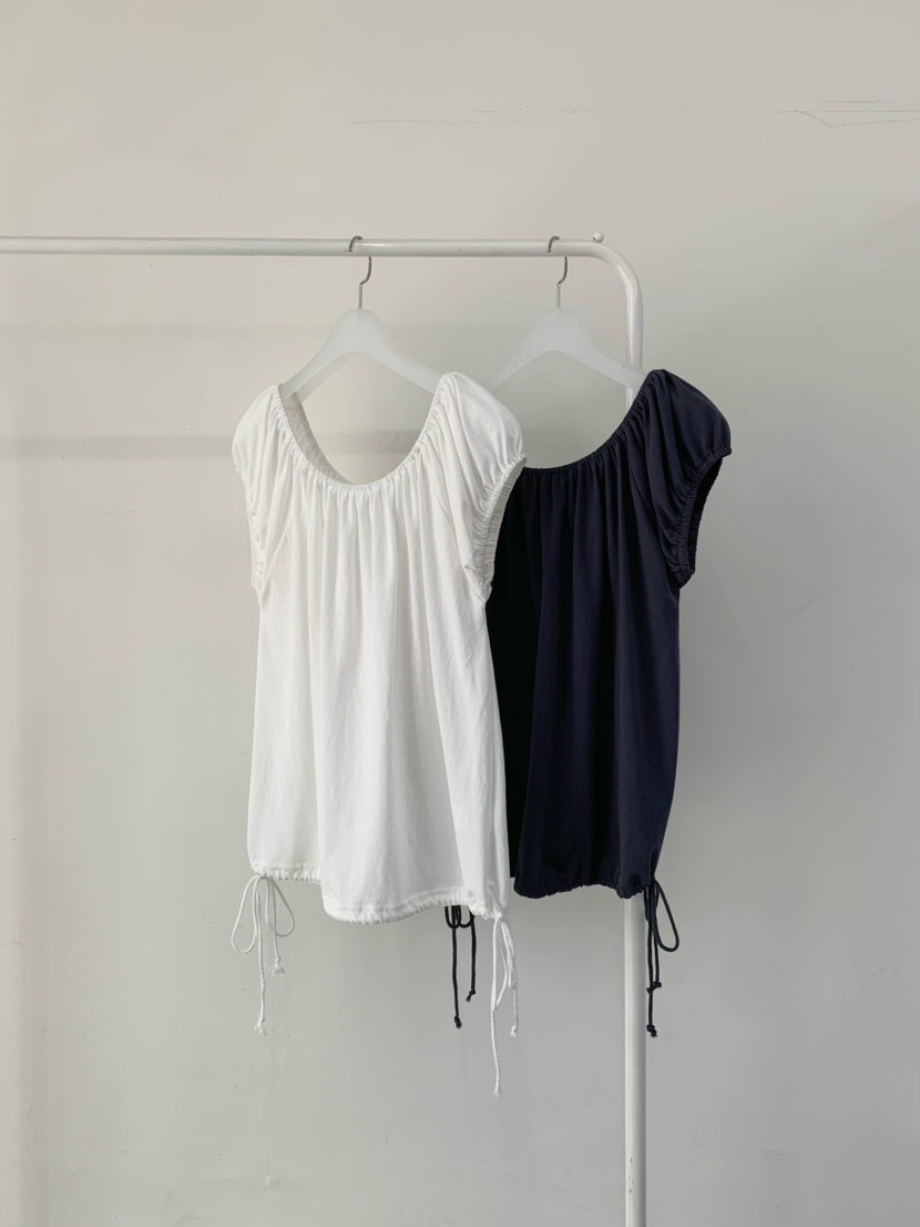 ANOU韓國東大門代購女裝新款時尚人氣推薦26春夏吊帶背心褶皺ANOU吊帶/背心