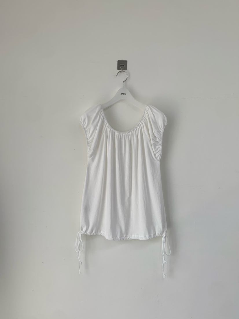 ANOU韓國東大門代購女裝新款時尚人氣推薦26春夏吊帶背心褶皺ANOU吊帶/背心圖色1