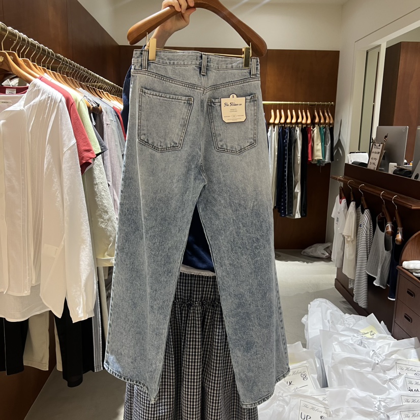 HEBON韓國直郵女裝新品休閑26春夏熱賣時尚人氣牛仔褲口袋HEBON牛仔褲