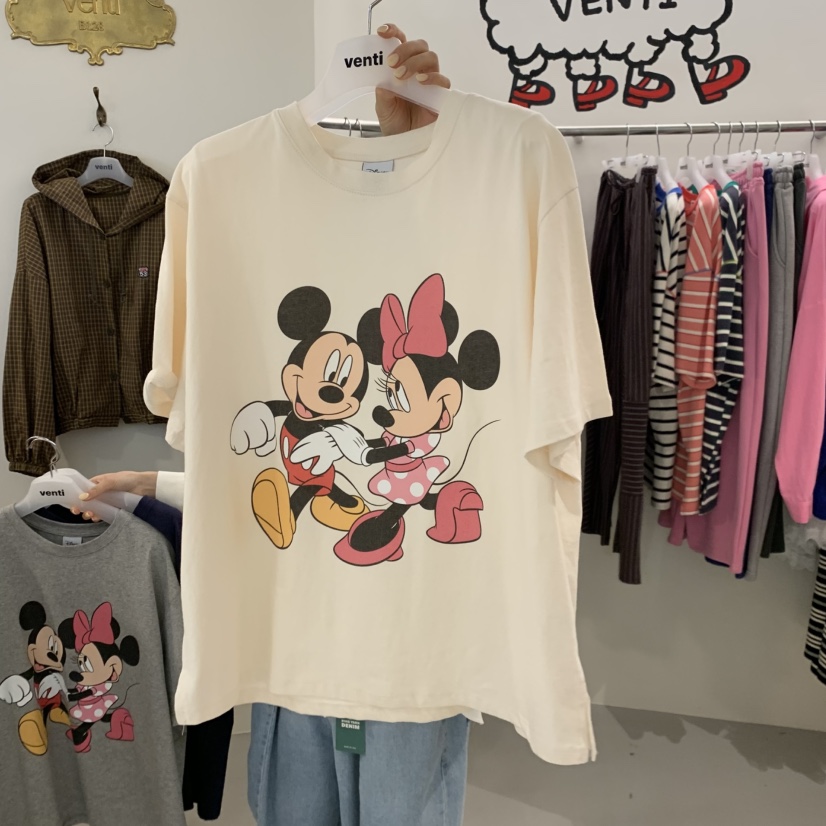 VENTI韓國直郵女裝新款職業時尚休閑熱賣26春夏人氣推薦T恤VENTIT恤圖色1