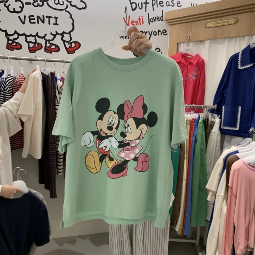 VENTI韓國直郵女裝新款職業時尚休閑熱賣26春夏人氣推薦T恤VENTIT恤圖色2