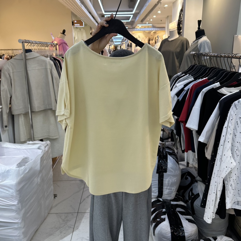 空韓國代購女裝新品職業人氣時尚休閑26春夏推薦熱賣T恤空T恤