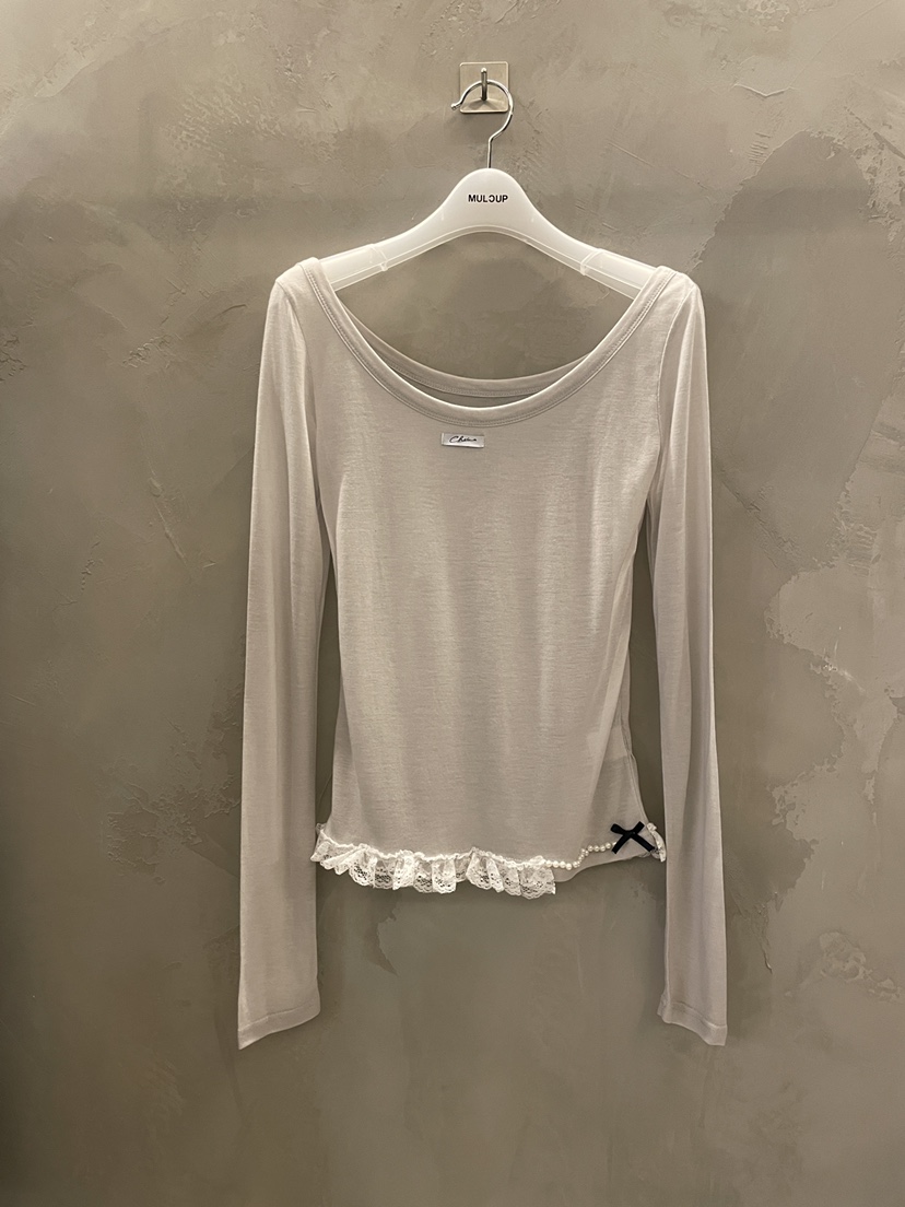 MULCUP韓國直郵女士新款人氣26春夏推薦時尚熱賣職業長袖T恤MULCUP長袖T恤圖色1