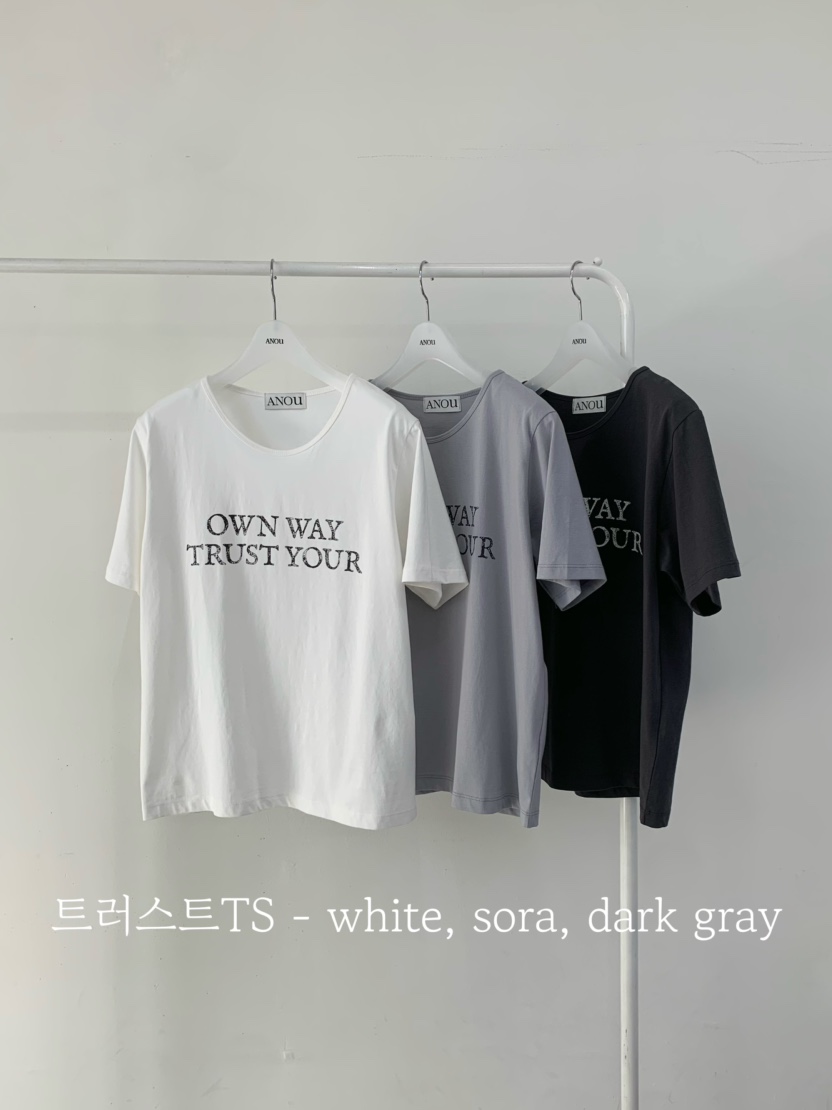 ANOU韓國直郵實拍女士新品休閑人氣26春夏時尚推薦職業T恤ANOUT恤