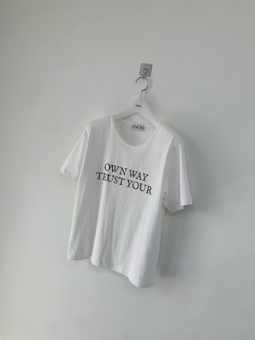 ANOU韓國直郵實拍女士新品休閑人氣26春夏時尚推薦職業T恤ANOUT恤