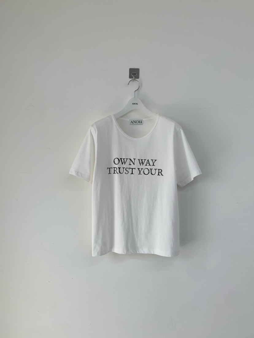 ANOU韓國直郵實拍女士新品休閑人氣26春夏時尚推薦職業T恤ANOUT恤圖色1