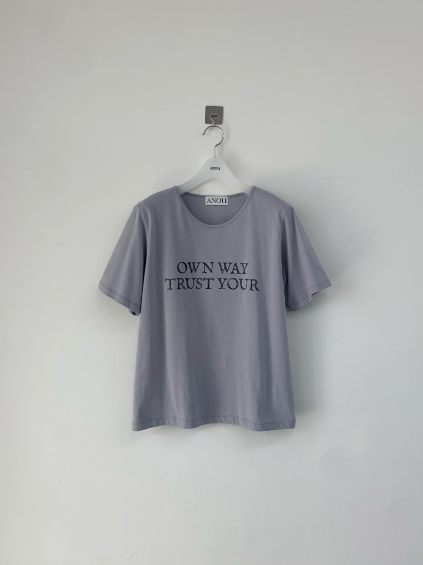 ANOU韓國直郵實拍女士新品休閑人氣26春夏時尚推薦職業T恤ANOUT恤圖色2