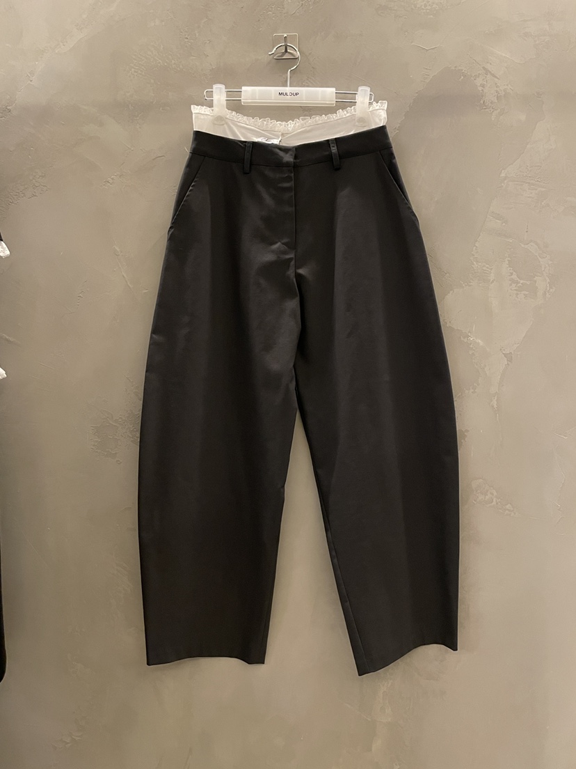 MULCUP韓國東大門代購女裝新款推薦休閑職業時尚26春夏休閑褲MULCUP休閑褲圖色1墨色