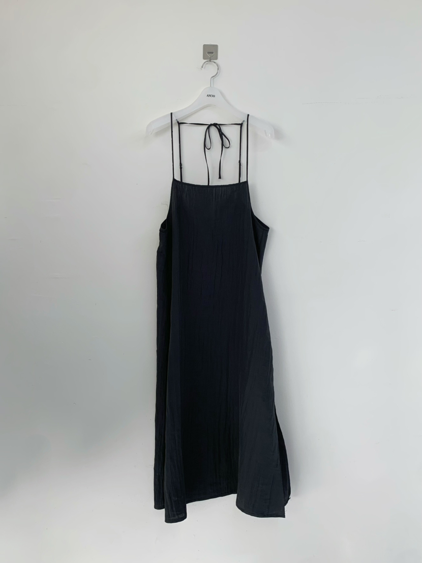 ANOU韓國東大門代購女裝新款人氣推薦時尚26春夏休閑連衣裙ANOU連衣裙圖色2黑色