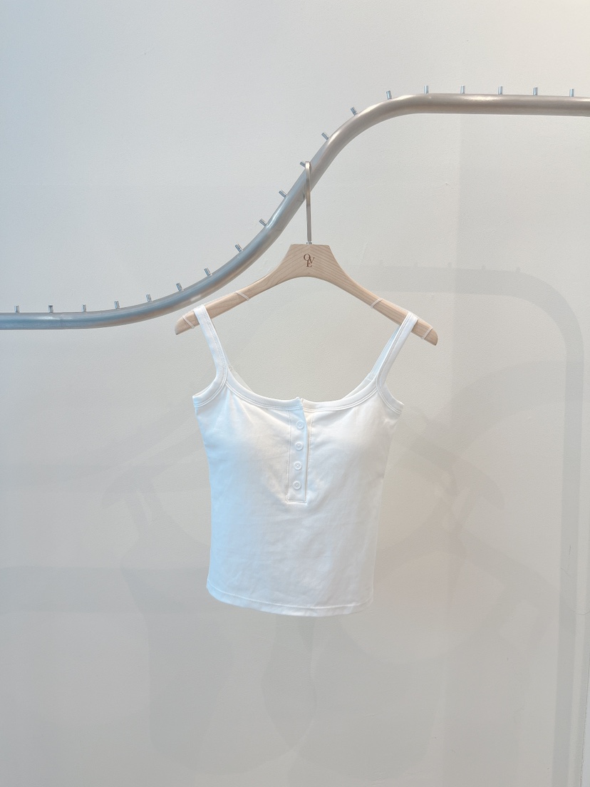 OVE韓國直郵實拍女士新品人氣休閑推薦時尚熱賣吊帶背心棉質OVE吊帶/背心圖色1