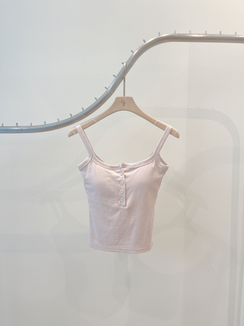 OVE韓國直郵實拍女士新品人氣休閑推薦時尚熱賣吊帶背心棉質OVE吊帶/背心圖色2