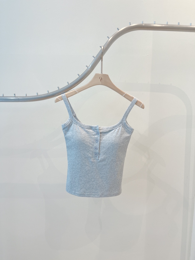 OVE韓國直郵實拍女士新品人氣休閑推薦時尚熱賣吊帶背心棉質OVE吊帶/背心圖色3