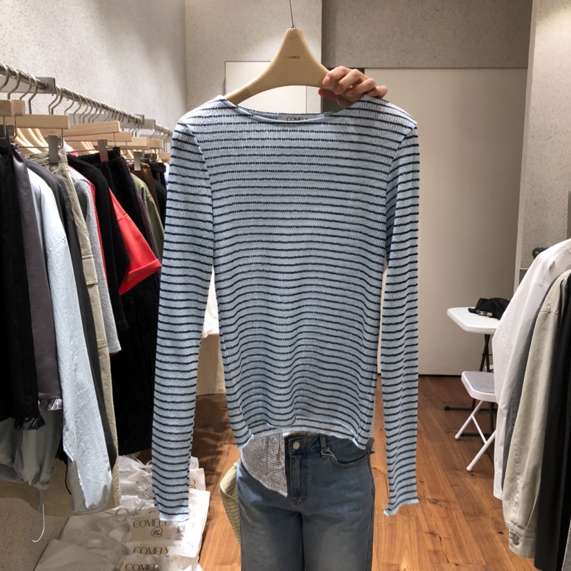 COMELY韓國東大門代購女士新品人氣26春夏休閑熱賣長袖T恤COMELY長袖T恤圖色2