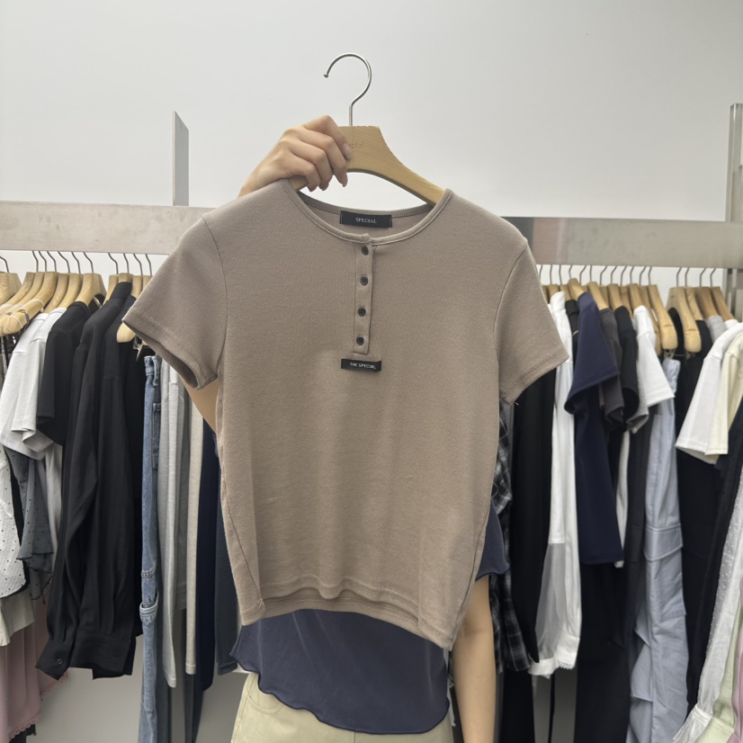 SPECIAL韓國代購女士新品人氣職業推薦熱賣26春夏時尚T恤SPECIALT恤圖色5