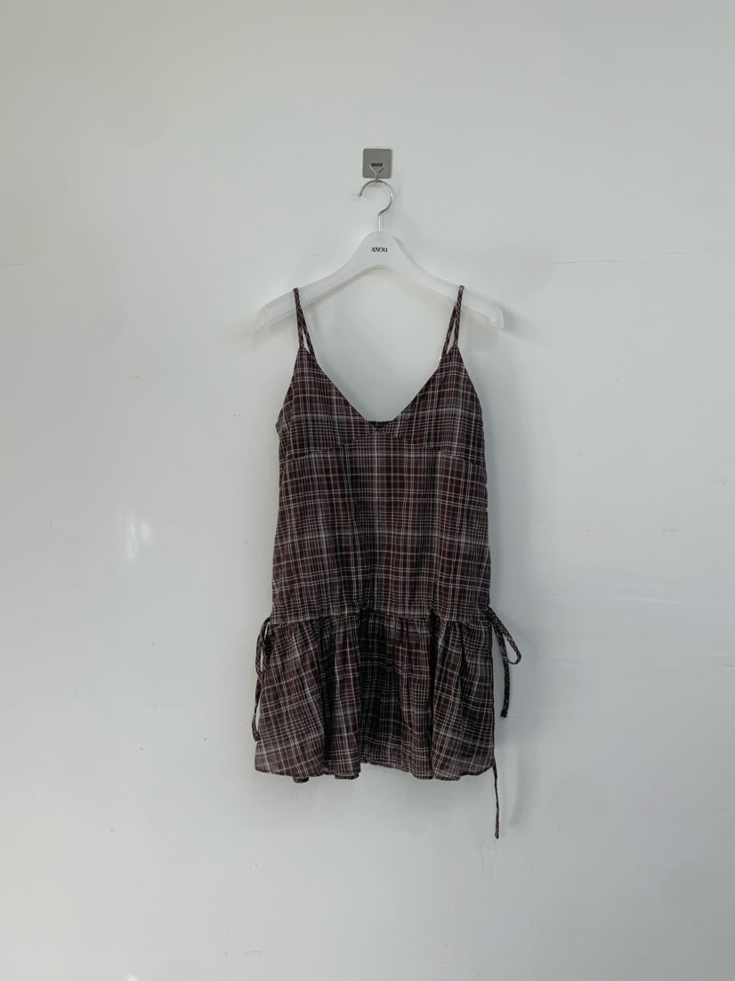 ANOU韓國直郵實拍女裝新款26春夏人氣熱賣推薦職業連衣裙ANOU連衣裙圖色1棕色