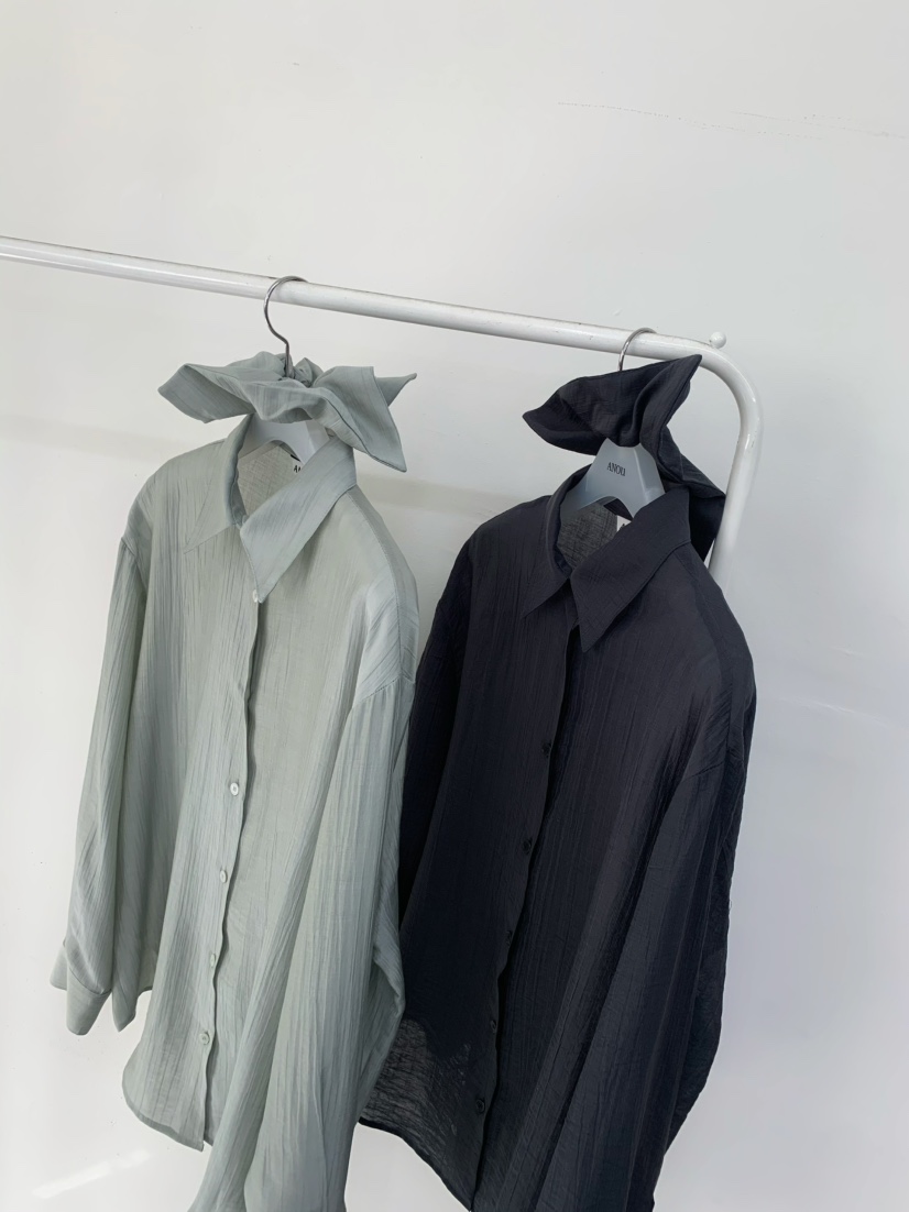 ANOU韓國東大門直郵女裝新品熱賣休閑職業襯衫蕾絲衫含頭飾ANOU襯衫/蕾絲衫