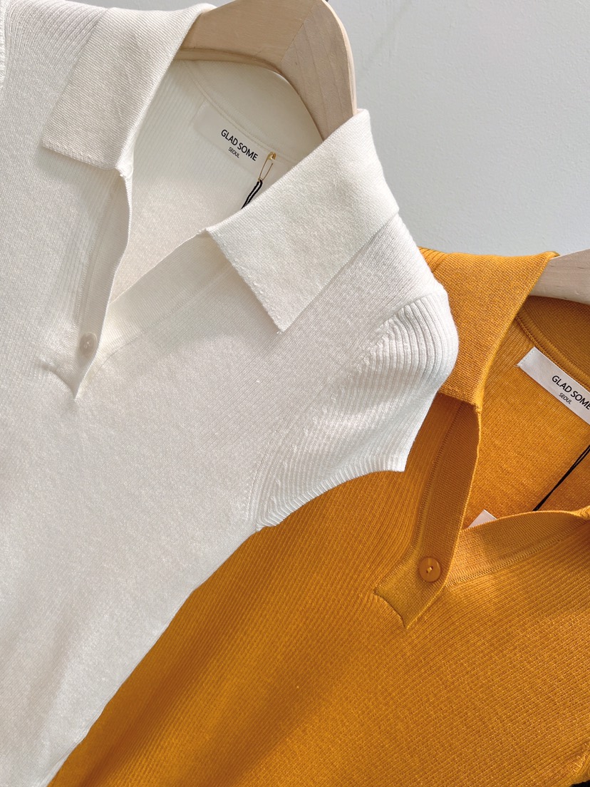 GLAD SOME韓國直郵女士新款人氣推薦熱賣職業針織衫羅紋GLAD SOME針織衫