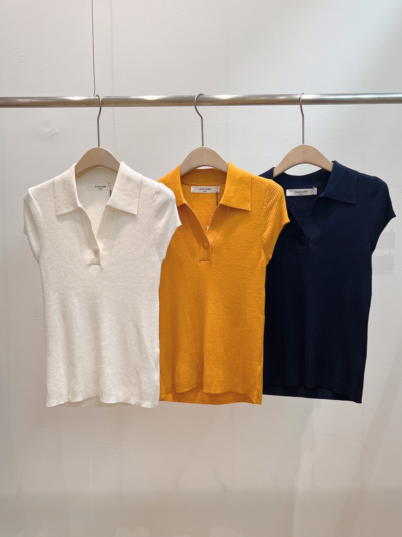 GLAD SOME韓國直郵女士新款人氣推薦熱賣職業針織衫羅紋GLAD SOME針織衫圖色2左二色
