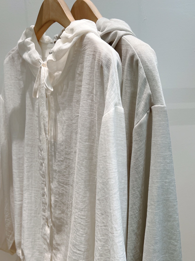 GLAD SOME韓國直郵實拍女士新款人氣襯衫蕾絲衫亞麻連帽GLAD SOME襯衫/蕾絲衫