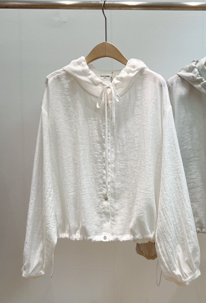 GLAD SOME韓國直郵實拍女士新款人氣襯衫蕾絲衫亞麻連帽GLAD SOME襯衫/蕾絲衫圖色1