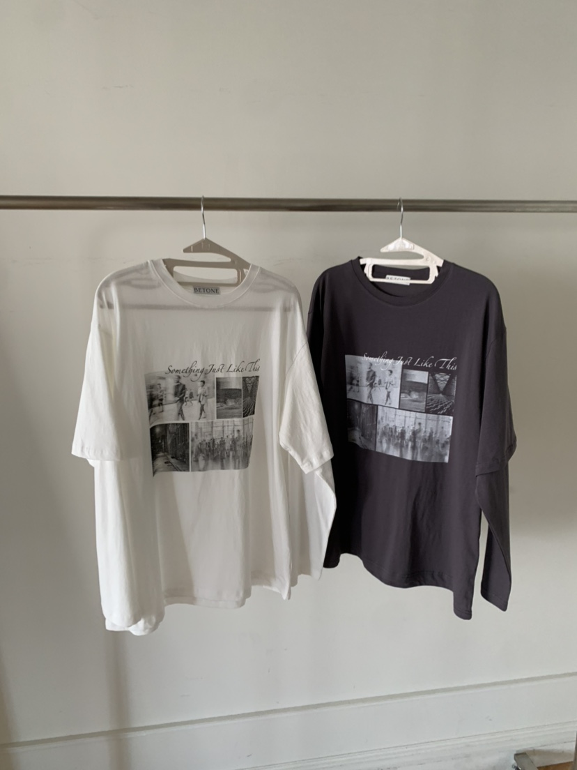 BETONE韓國東大門代購女裝新款26春夏人氣職業長袖T恤假兩件BETONE長袖T恤