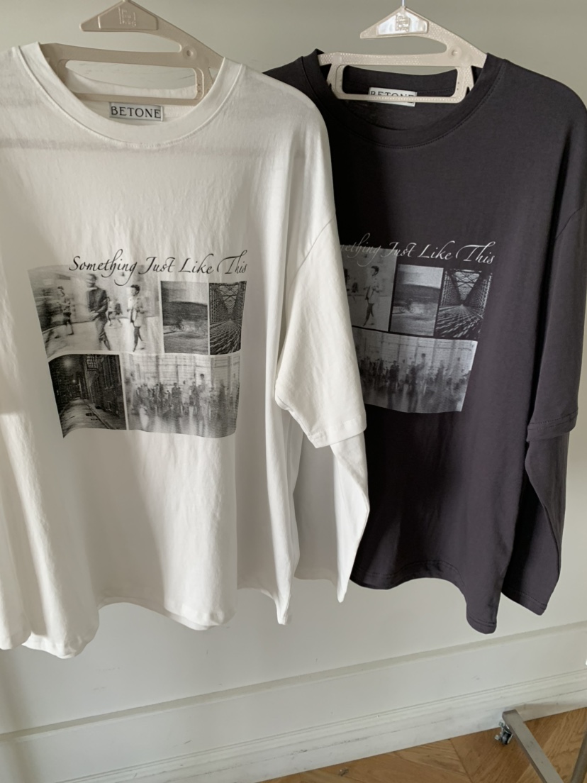 BETONE韓國東大門代購女裝新款26春夏人氣職業長袖T恤假兩件BETONE長袖T恤