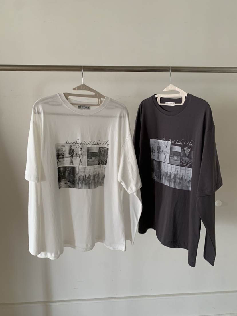 BETONE韓國東大門代購女裝新款26春夏人氣職業長袖T恤假兩件BETONE長袖T恤