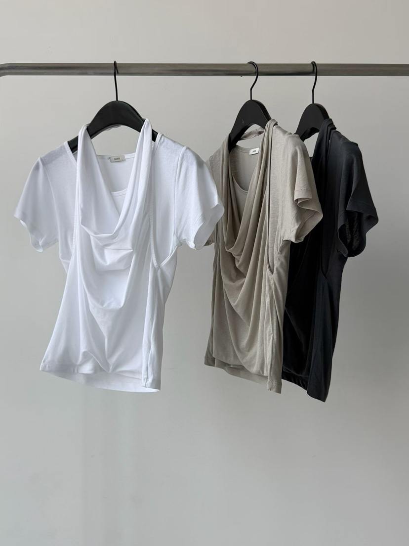 ARKIE/TAF韓國東大門直郵女裝新款休閑26春夏推薦T恤假兩件ARKIE/TAFT恤