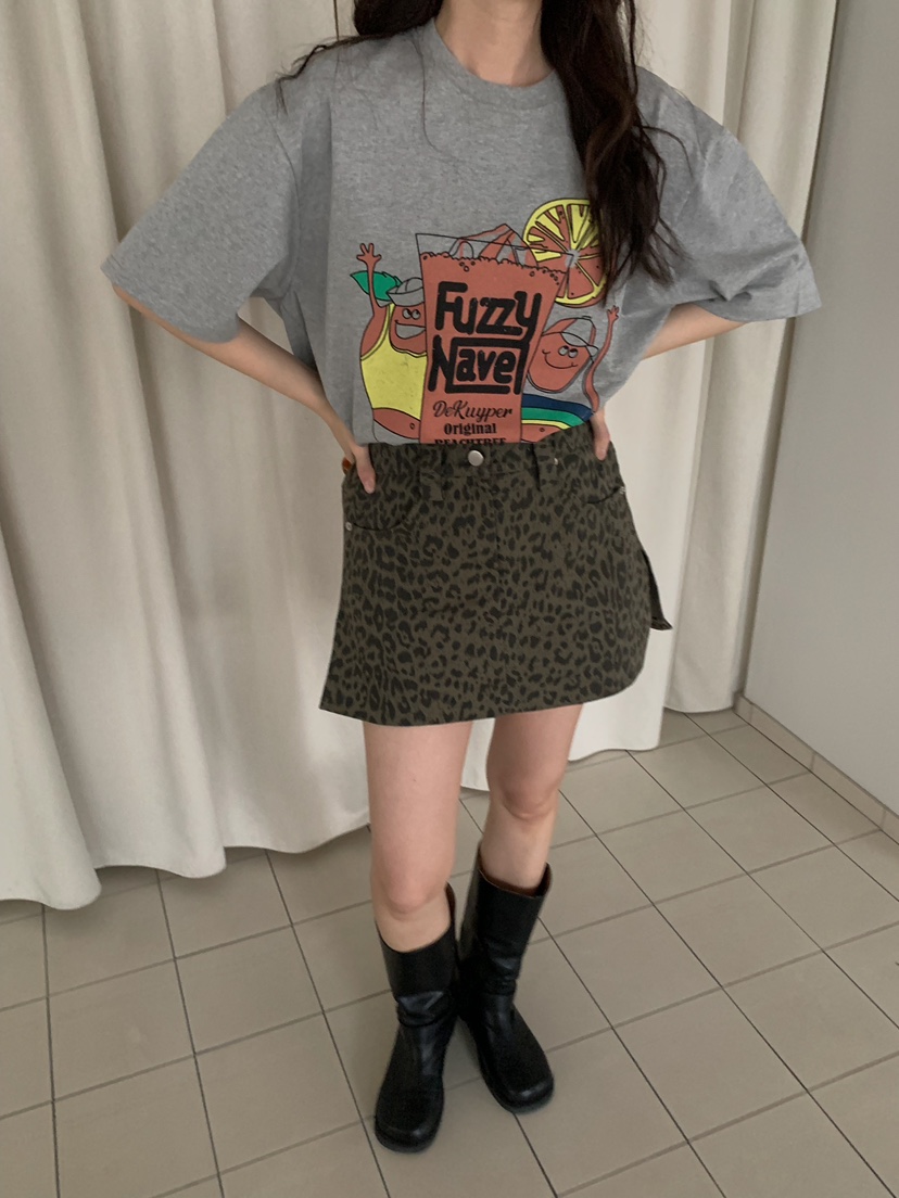 CAMEL-P韓國東大門代購女士新款推薦裙褲豹紋Came_l 家裙褲