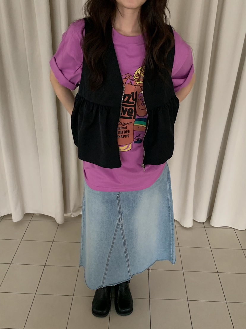 CAMEL-P韓國直郵女裝新品人氣馬甲褶皺Came_l 家馬甲